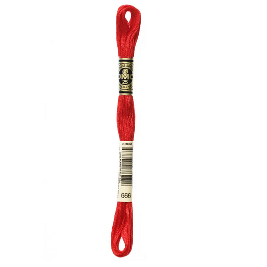 666 Bright Red DMC Floss - Default