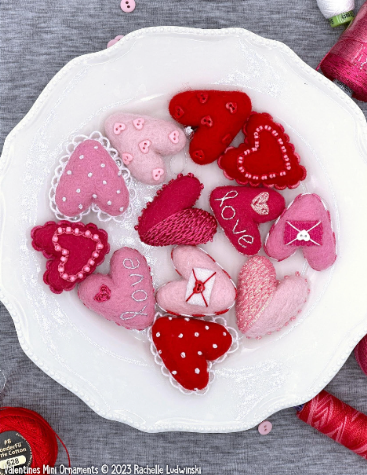 Valentine Heart Ornaments Set/2 – Traditions