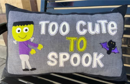 Too Cute To Spook Pillow