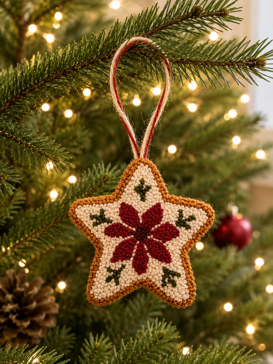 Poinsettia Punch Ornament