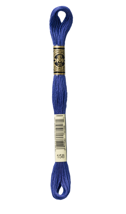 158 Medium Very Dark Cornflower Blue DMC Floss - Default