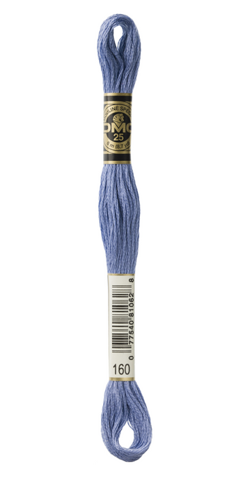 160 Medium Gray Blue DMC Floss - Default