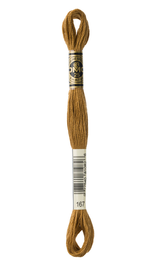 167 Very Dark Yellow Beige DMC Floss - Default