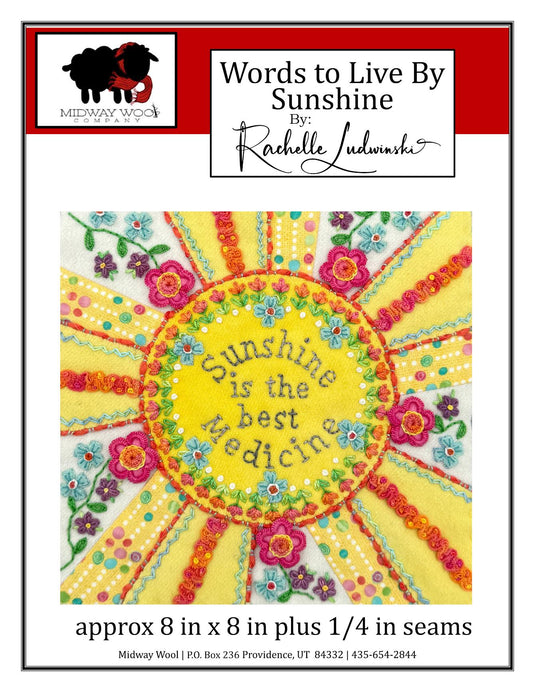 Words to Live By Sunshine Block