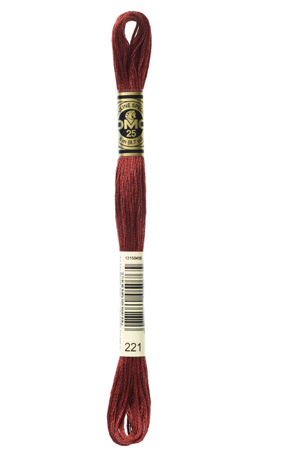 221 Very Dark Shell Pink DMC Floss - Default