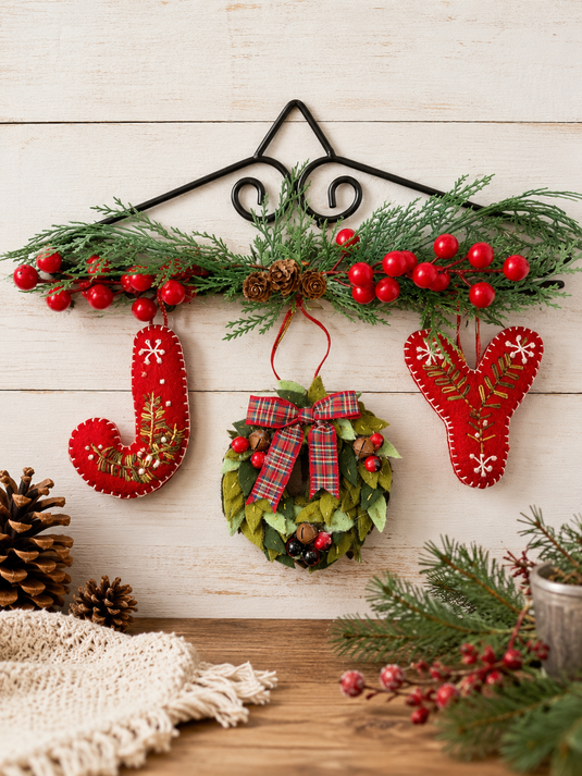 Joy Wreath Banner