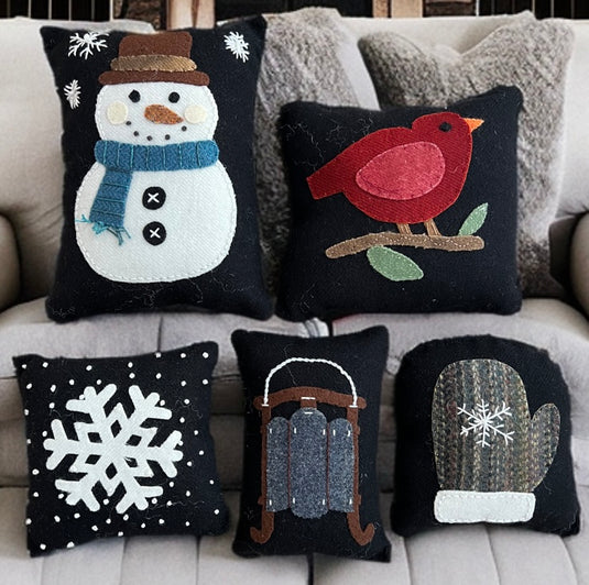 Winter Frost Bowl Filler Pillows