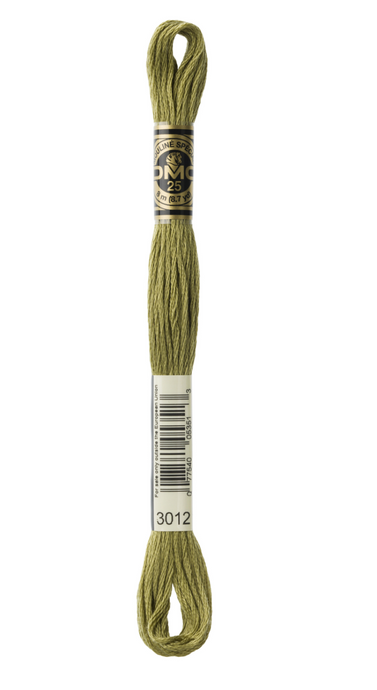 3012 Medium Khaki Green DMC Floss - Default