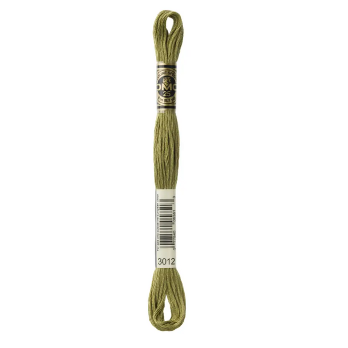 3012 Medium Khaki Green DMC Floss - Default