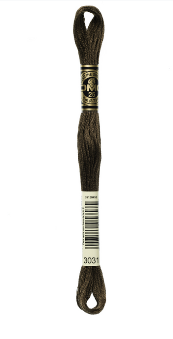 3031 Very Dark Mocha Brown DMC Floss - Default
