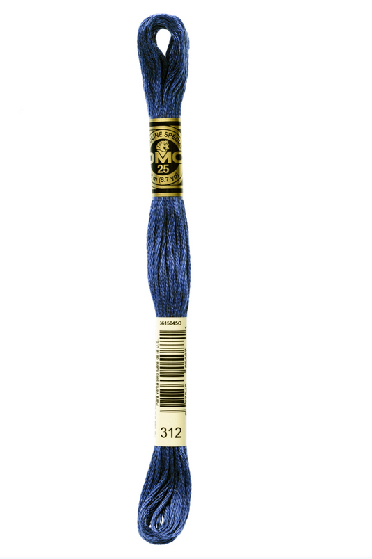 312 Very Dark Baby Blue DMC Floss - Default
