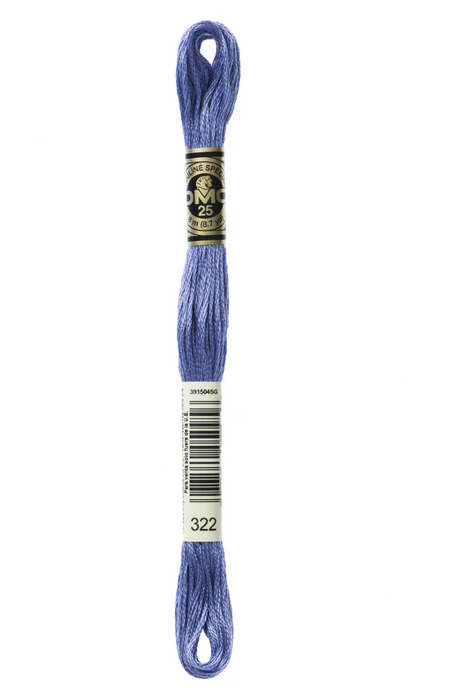 322 Dark Baby Blue DMC Floss - Default