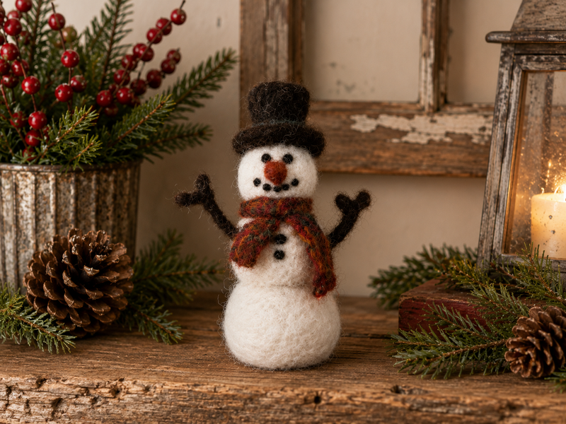 Load image into Gallery viewer, Needle Felting : Frosty Fellow
