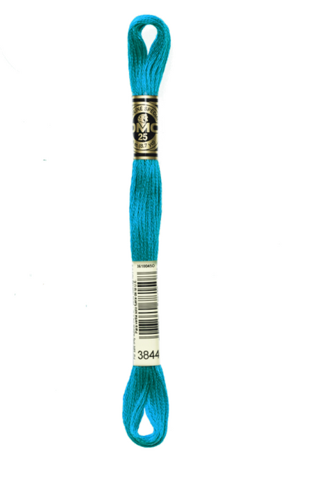 3844 Dark Bright Turquoise DMC Floss - Default