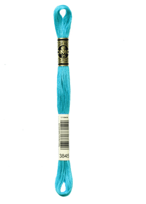 3845 Medium Bright Turquoise DMC Floss - Default