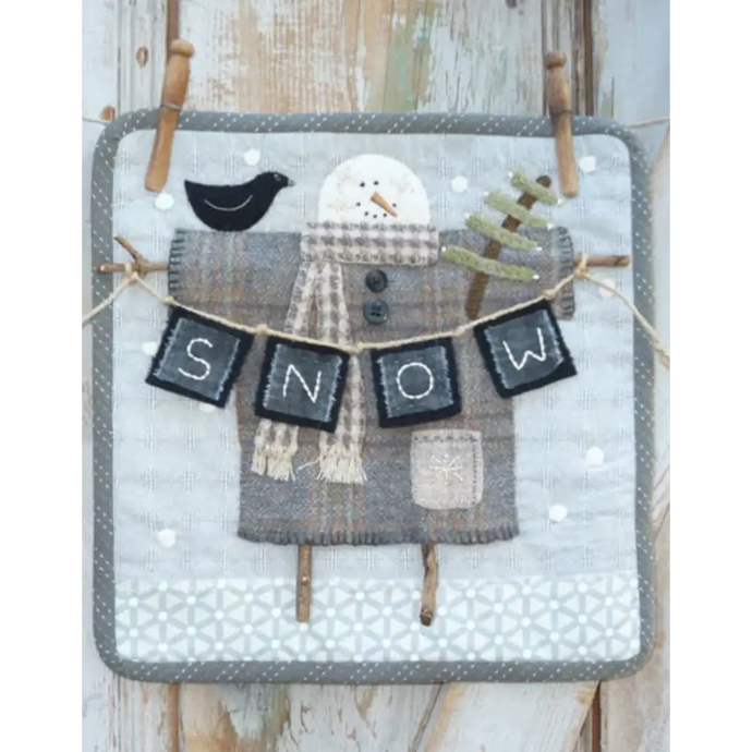 #385 Clothesline Snowman (January)