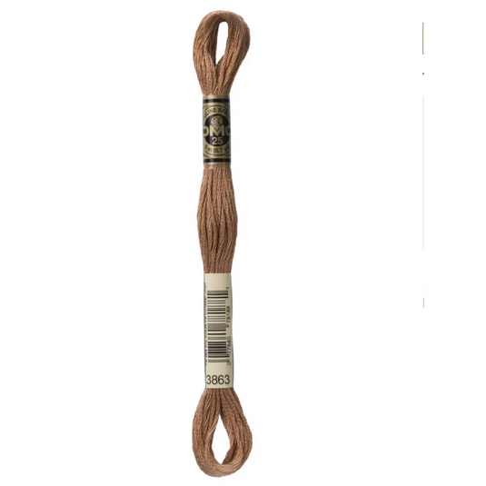 3863 Medium Mocha Beige DMC Floss - Default