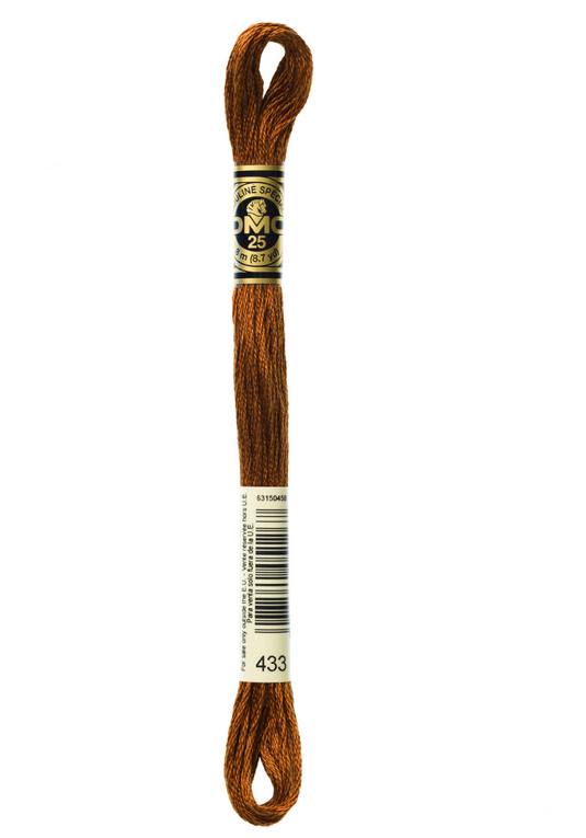 433 Medium Brown DMC Floss - Default