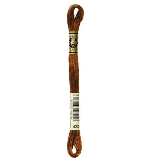 433 Medium Brown DMC Floss - Default