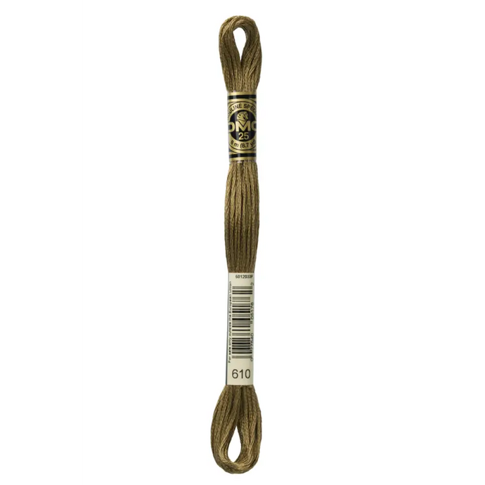 610 Dark Drab Brown DMC Floss - Default