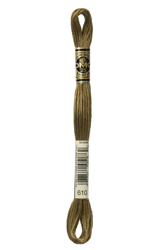 610 Dark Drab Brown DMC Floss - Default