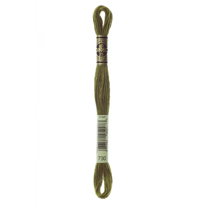 730 Very Dark Olive Green DMC Floss - Default