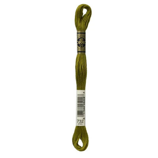 732 Olive Green DMC Floss - Default