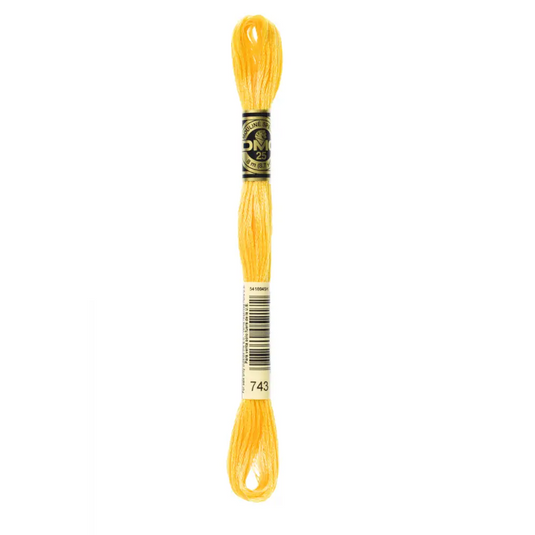 743 Medium Yellow DMC Floss - Default