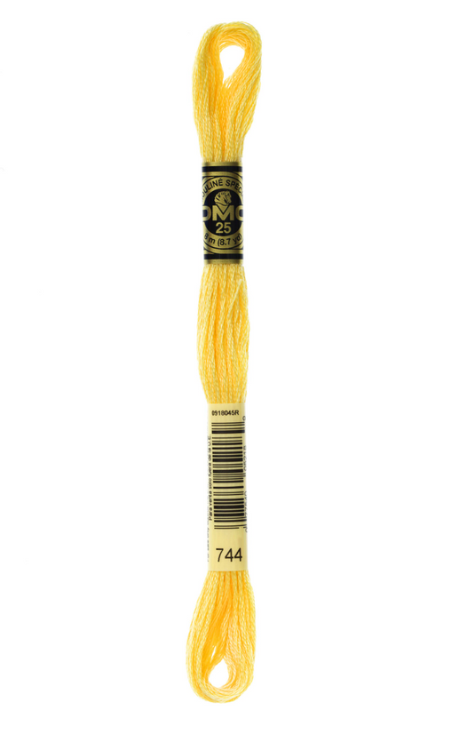 744 Pale Yellow DMC Floss - Default