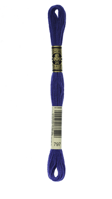 797 Royal Blue DMC Floss - Default
