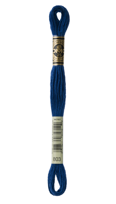 803 Ultra Very Dark Baby Blue DMC Floss - Default