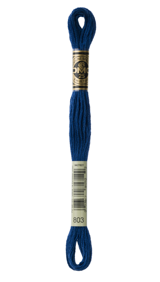 803 Ultra Very Dark Baby Blue DMC Floss - Default