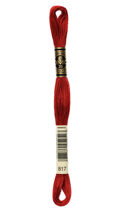 817 Very Dark Coral Red DMC Floss - Default