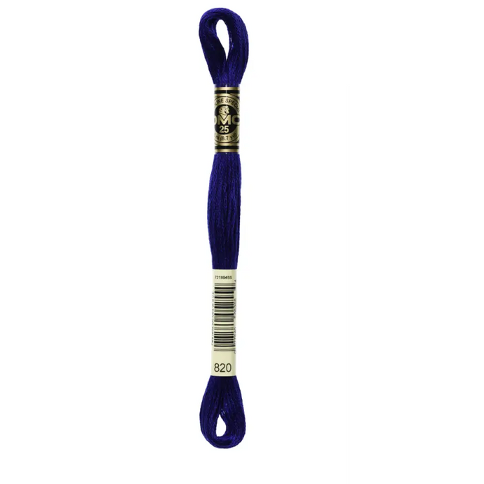 820 Very Dark Royal Blue DMC Floss - Default