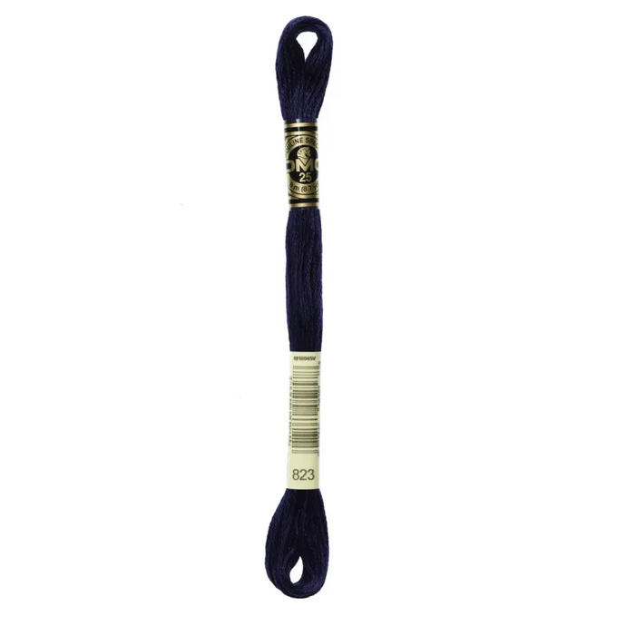 823 Dark Navy Blue DMC Floss - Default