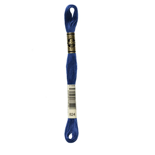 824 Very Dark Blue DMC Floss - Default