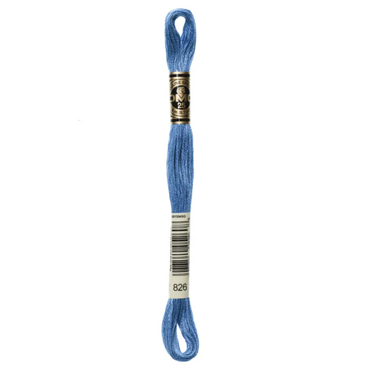 826 Medium Blue DMC Floss - Default