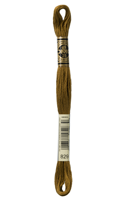 829 Very Dark Golden Olive DMC Floss - Default
