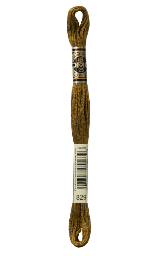 829 Very Dark Golden Olive DMC Floss - Default
