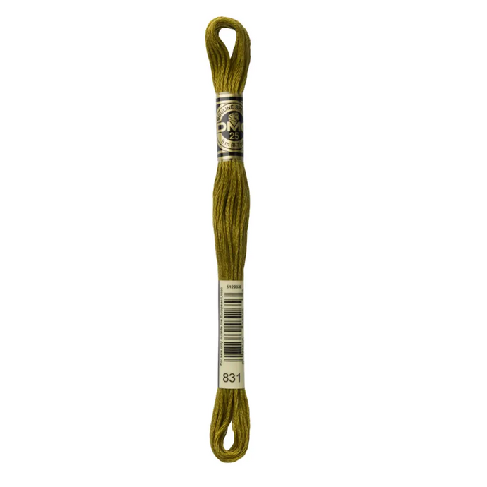831 Medium Golden Olive DMC Floss - Default