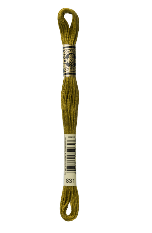 831 Medium Golden Olive DMC Floss - Default
