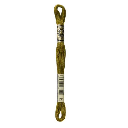 831 Medium Golden Olive DMC Floss - Default