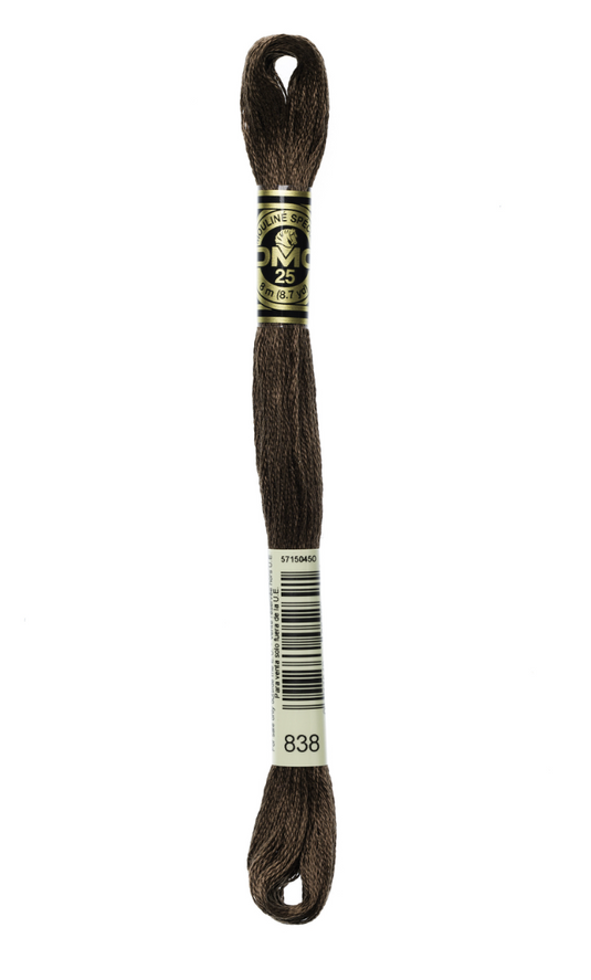 838 Very Dark Beige Brown DMC Floss - Default