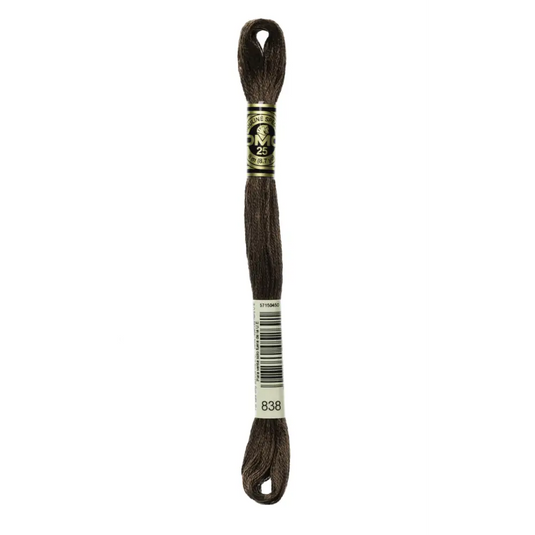 838 Very Dark Beige Brown DMC Floss - Default