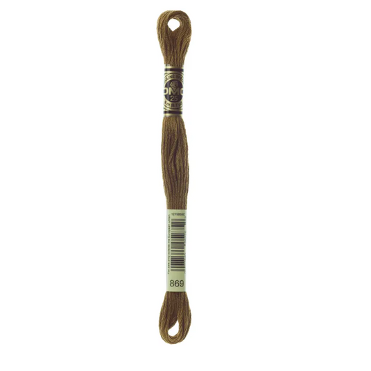 869 Very Dark Hazelnut Brown DMC Floss - Default