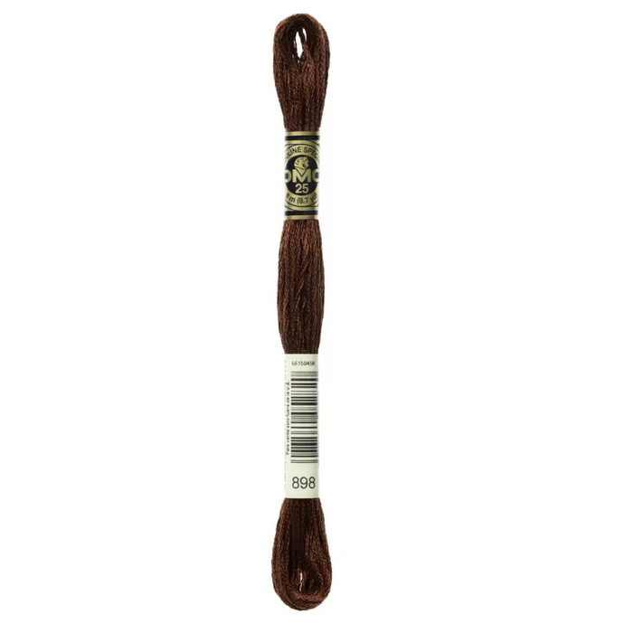 898 Very Dark Coffee Brown DMC Floss - Default
