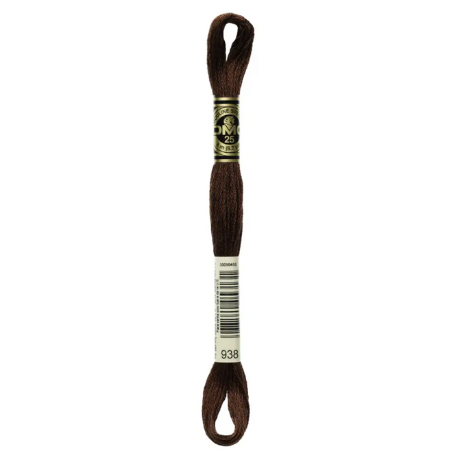 938 Ultra Dark Coffee Brown DMC Floss - Default