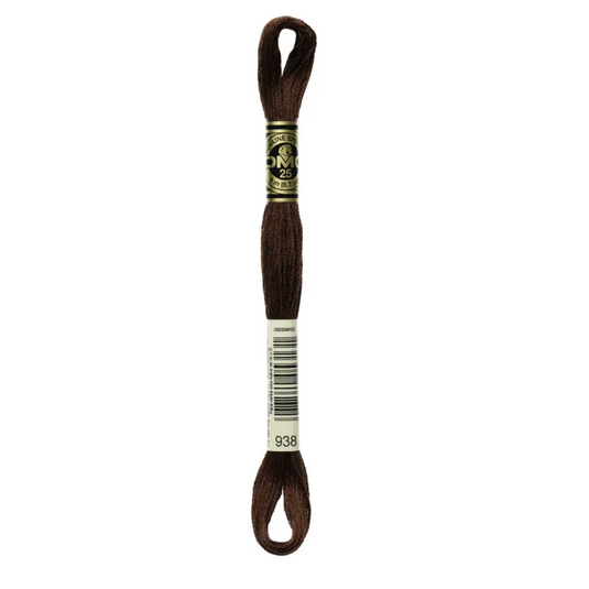 938 Ultra Dark Coffee Brown DMC Floss - Default