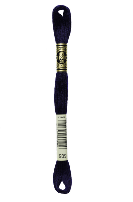 939 Very Dark Navy Blue DMC Floss - Default