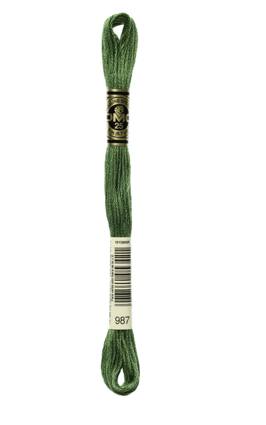 987 Dark Forest Green DMC Floss - Default